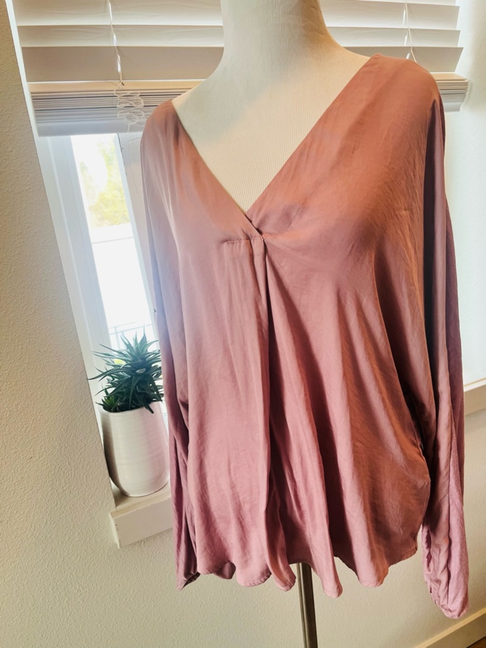 Dusty Rose long sleeve top